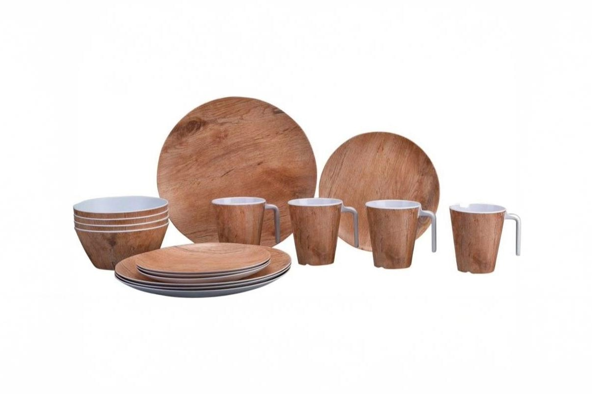 Servicesæt Træ-look 16 deler Gimex