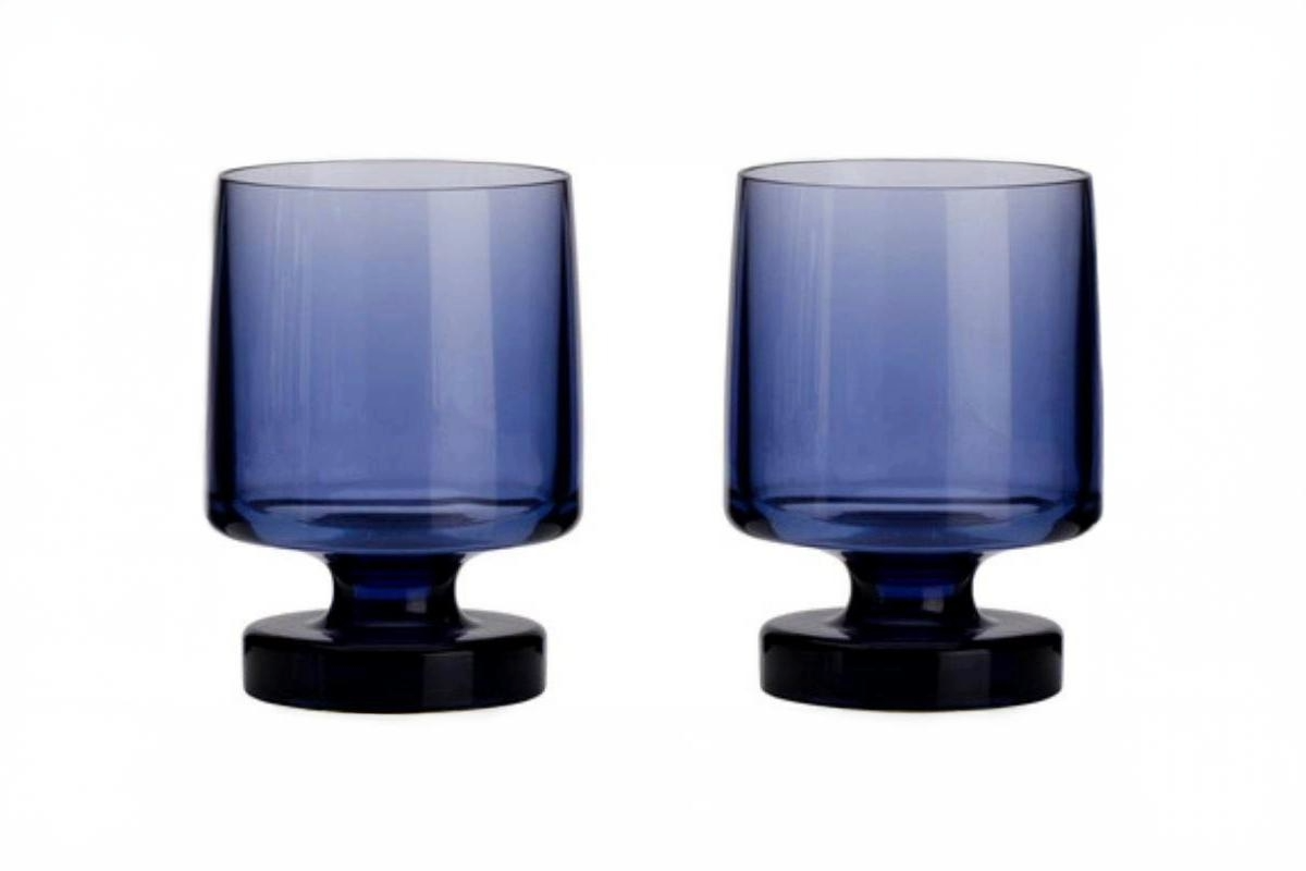 Vinglas 34 cl Heavy Base Blue Flamefield