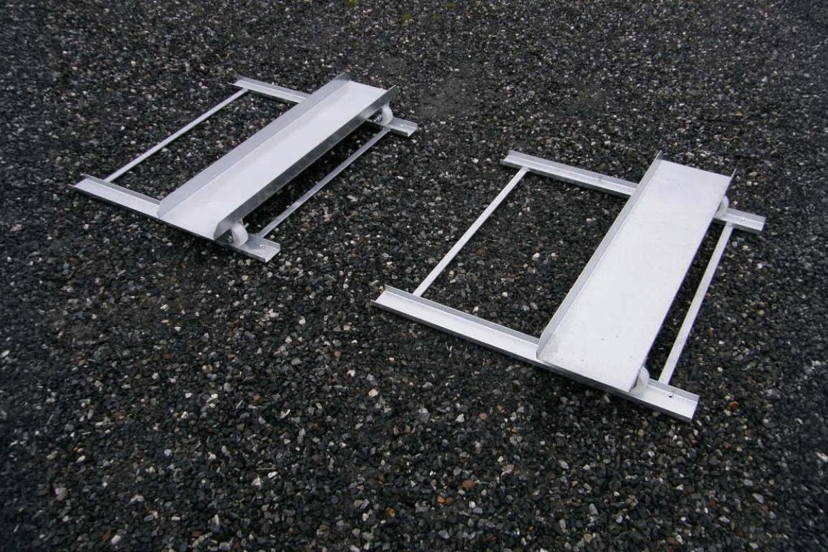 Caravanslider for enkelaksel
