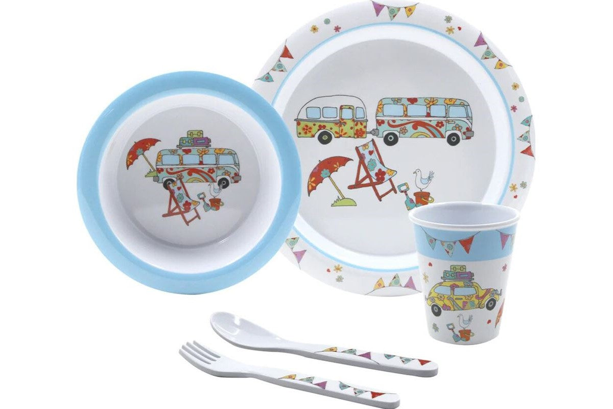 Service-sæt Barn Happy Holiday 5 dele