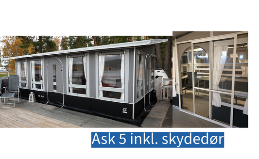 Ask 5 steel grey inkl. skydedør