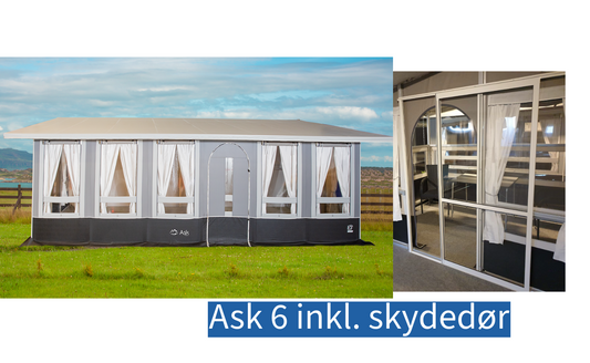 Ask 6 Steel grey - inklusive skydedør