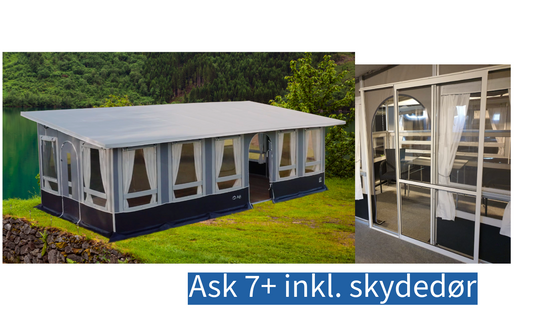 Ask 7+ steel grey inklusive skydedør
