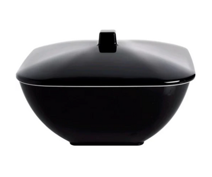 Skål Quadrato sort/hvid  25 cm