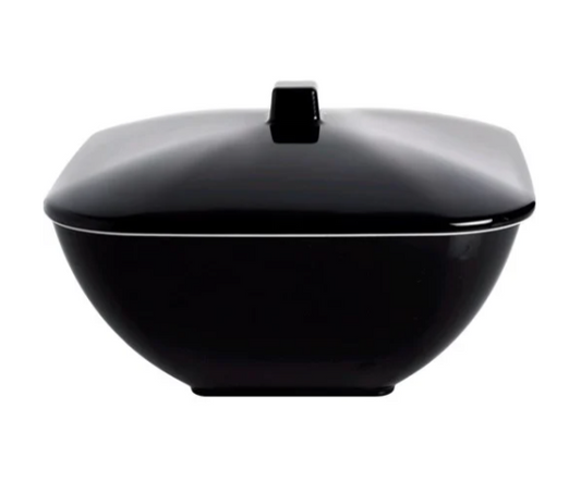 Skål Quadrato sort/hvid  25 cm