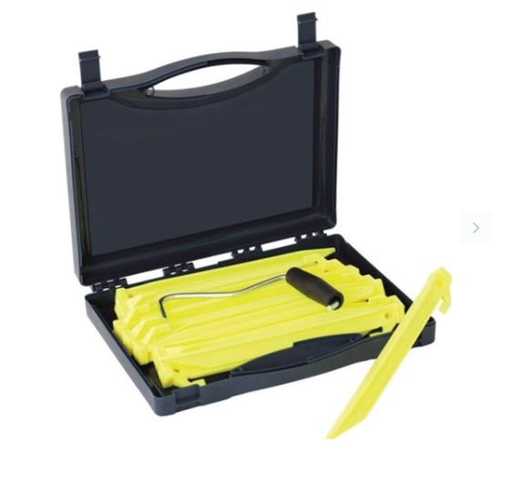 Pløksæt 22cm - 14stk pløkker & 1stk pløkoptager Outwell