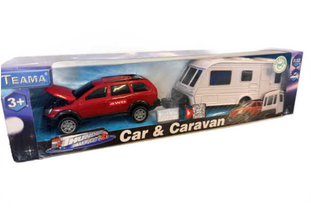 Thunder Auto - Car & campingvogn. ass. farver blå,rød,gul & Grøn