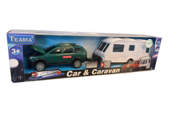 Thunder Auto - Car & campingvogn. ass. farver blå,rød,gul & Grøn
